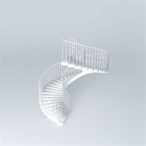 Spiral Stairs Staircase free 3D Model MAX OBJ 3DS FBX STL DAE ...