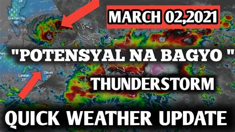 Weather Update Today March Potensyal Na Bagyo Rain Forecast Pag