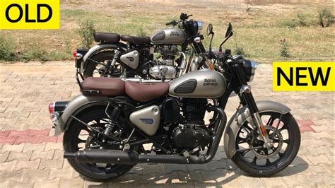 Royal Enfield Classic 350 Gunmetal Grey New Model Vs Old Model Comparison Youtube