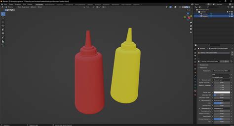 Ketchup And Mustard Bottles 3D Model TurboSquid 2095549