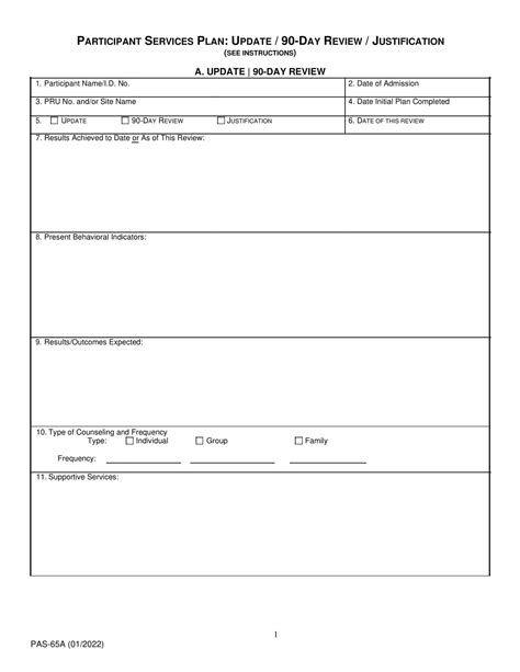 Free Printable 90 Day Review Evaluation Templates Word Pdf