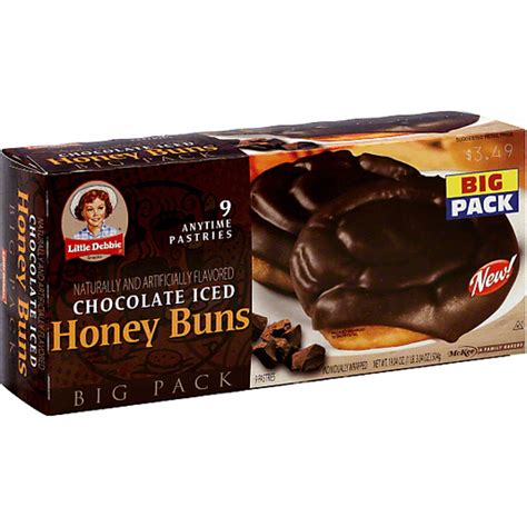 Little Debbie Honey Buns, Chocolate Iced, Big Pack | Shop | Priceless Foods