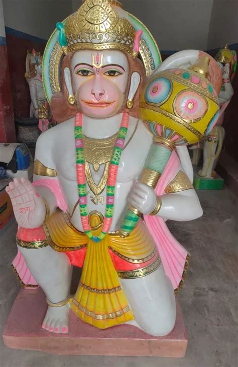 White Marble Hanuman Ji Statue Temple At Rs In Alwar Id