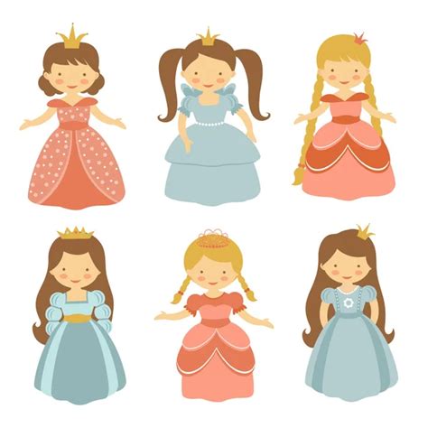 Princess Girl Vector Art Stock Images Depositphotos