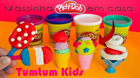 COMO FAZER MASSINHA PLAY DOH EM CASA YouTube