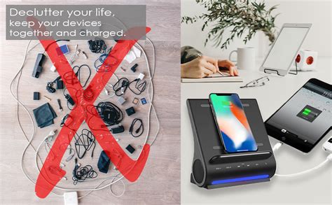 Azpen D100 Wireless Charging Station With Multiple Usb Ports