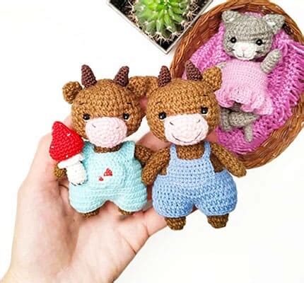 Lindo Toro PDF Amigurumi Patrón Gratis Lovelycraft