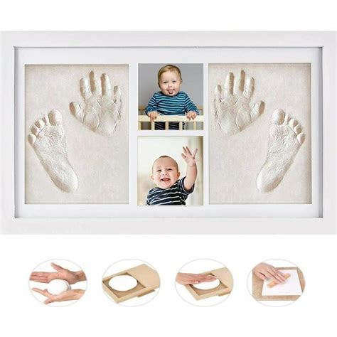 Baby Footprints Frame Baby Handprint Kit For Birth List Memorable