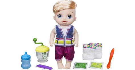 Hasbro Baby Alive Sweet Spoonfuls Baby Doll Boy Blonde Straight Hair