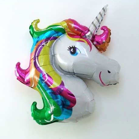 Ballon Aluminium tête de Licorne