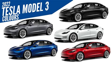 Tesla Model All Color Options Images Autobics