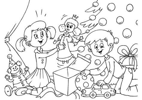 Coloring Page To Unwrap Gifts Free Printables Img