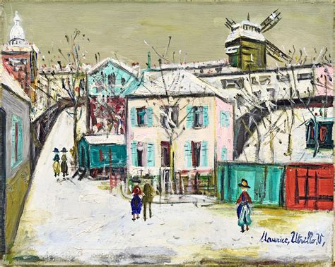 Le Maquis Montmartre Sous La Neige Par Maurice Utrillo Sur Le Site De