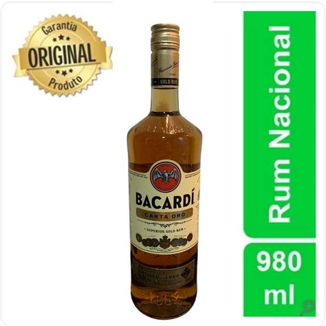 Bacardi Carta Ouro Rum Garrafa Ml Shopee Brasil