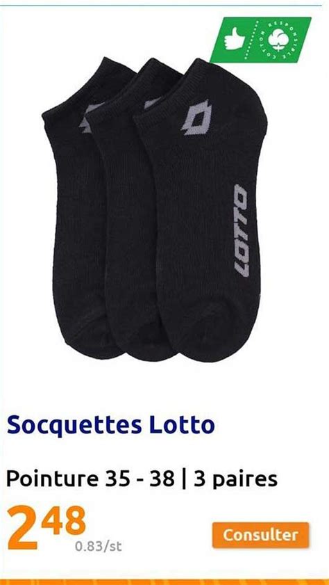 Promo Socquettes Lotto Chez Action Icatalogue Fr