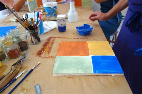 Les Stages De Peinture De L Atelier Des Pigments Marie Vanesse