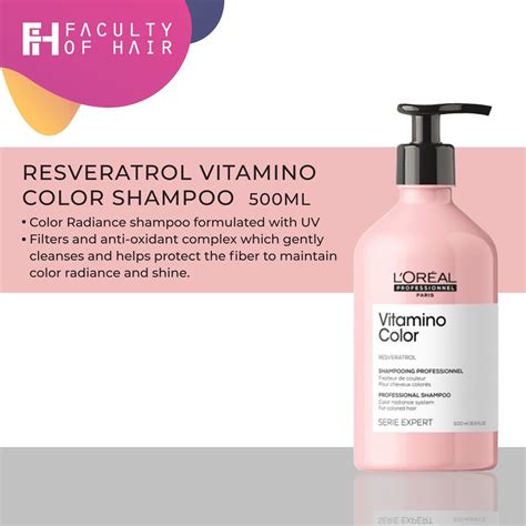 Loreal Serie Expert Resveratrol Vitamino Color Shampoo 500ml Shopee