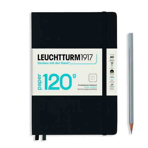 Carnet Edition 120G Pointillé A5 Noir Rougier Plé Rouen