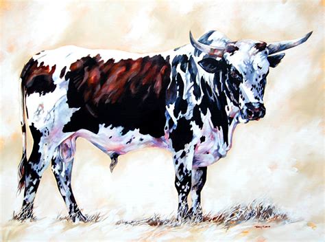 TERRY KOBUS - ORIGINALS GALLERY: Nguni Bull Painting