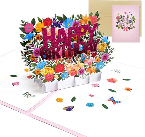 Amazon Ojsensai Happy Birthday Pop Up Card For Women Men Sweet