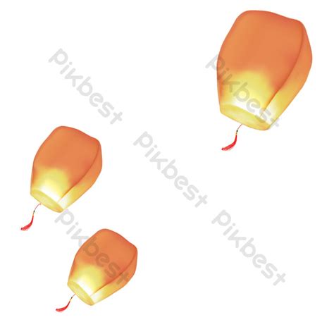 Chinese Style Kongming Lantern Animation PNG Images Free