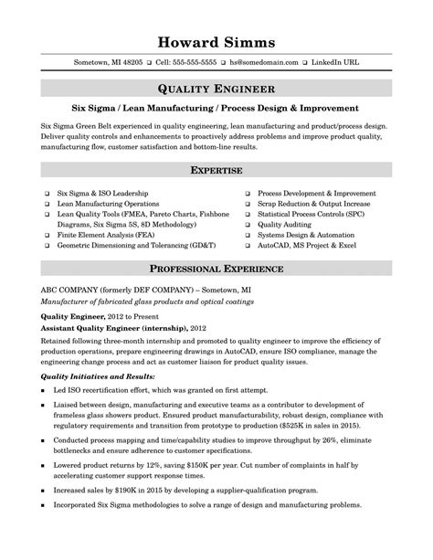 13+ Manufacturing engineer resume pdf That You Can Imitate