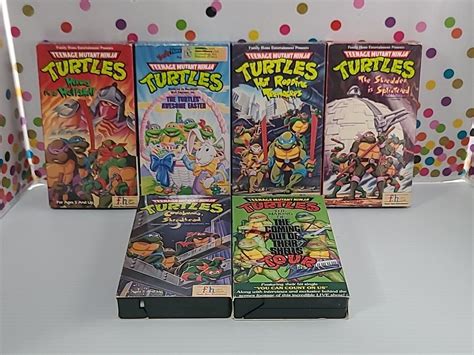 Teenage Mutant Ninja Turtles Vhs Lot Of Cowabunga Shredhead