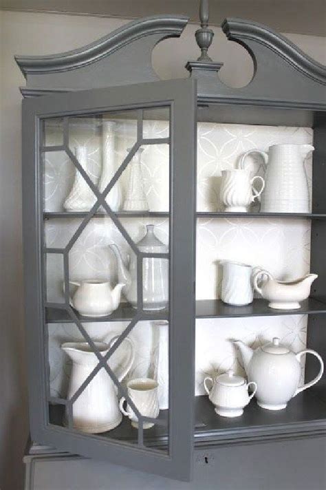 Most Beautiful Antique China Cabinet Makeover Ideas 33 Grey