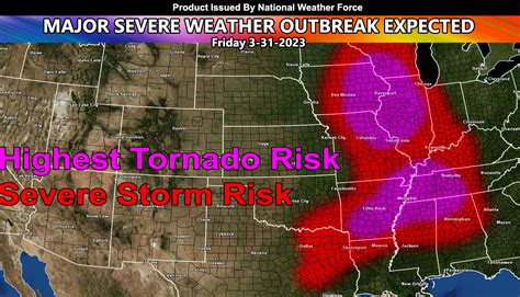 Major Severe Weather Outbreak For The Midwest To Gulf Coast States Will