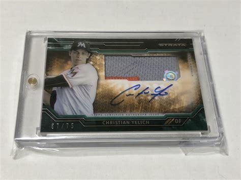 Yahoo オークション topps auto Christian Yelich