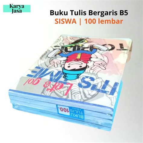 Jual Buku Tulis Bergaris Ukuran A5 Isi 100 Lembar Buku Tulis Sekolah