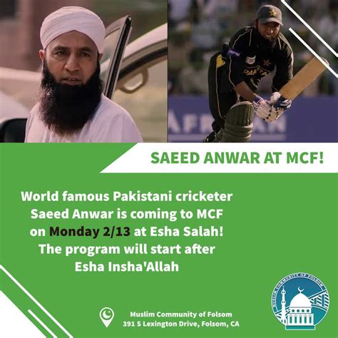 Saeed Anwar At Mcf Muslim Community Of Folsom