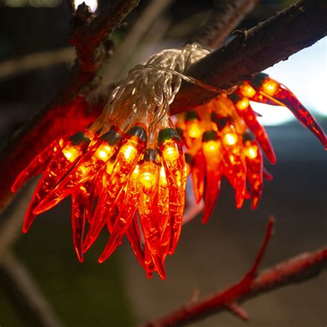 Red Chili Pepper Lights String Chili Pepper Christmas Lights String