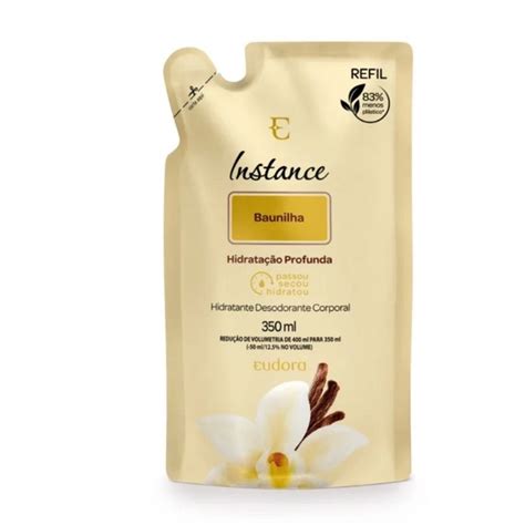 Refil Hidratante Desodorante Corporal Instance Baunilha 350ml Shopee