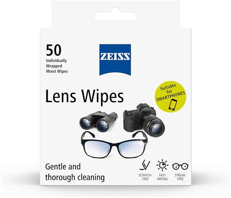 Zeiss Lens Wipes 50 Count Pack Of 50 Au Health