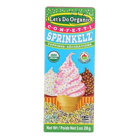 Let S Do Sprinkelz Dessert Toppings Natural Confetti Oz Case