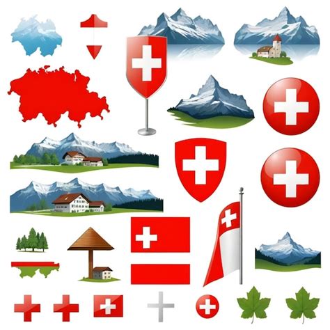 Una Colecci N De Diferentes Im Genes Incluida Una Bandera Suiza Un