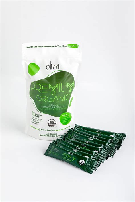 Olizzi Olive Oil Packets Premium Organic Extra Virgin Award