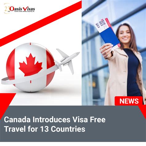 Canada Introduces Visa Free Travel for 13 Countries | Oasis India