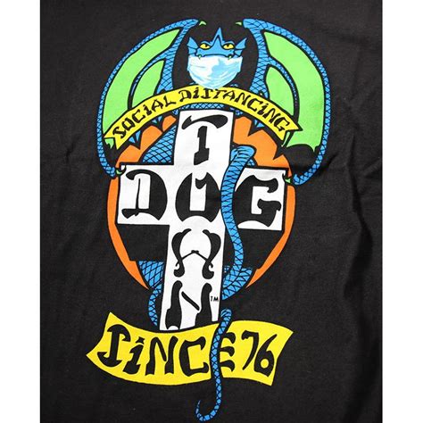 Dogtown ドッグタウン Tシャツ T Shirt Social Distancing Black ブランド別d