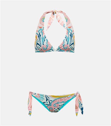 Bikini Estampado En Multicolor Etro Mytheresa