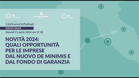 Novit Quali Opportunit Per Le Imprese Dal Nuovo De Minimis E