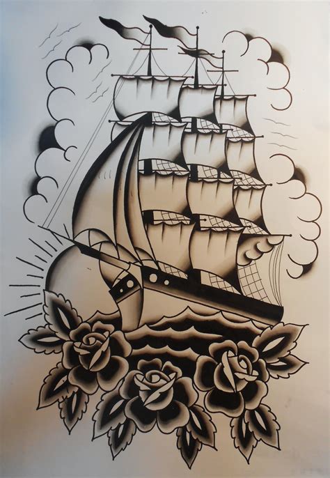 Caravela Tatuagem De Navio Pirate Tattoo Caravela Tatuagem