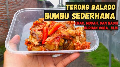 Resep Sambel Terong Balado Pedesnya Bikin Nagih Youtube