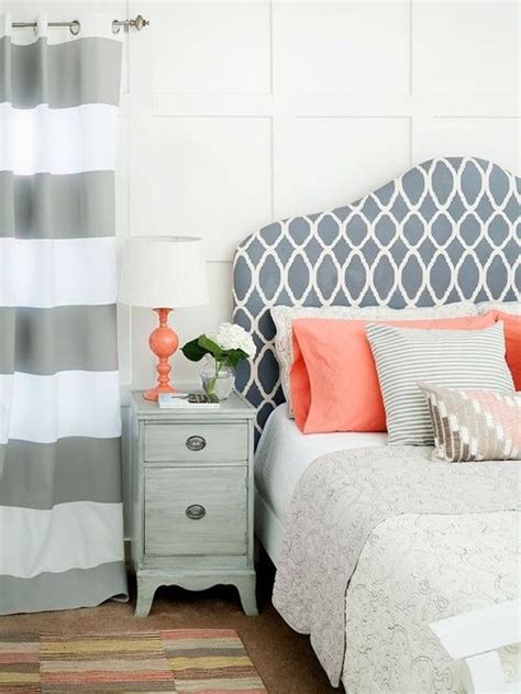 45 Grey And Coral Home Décor Ideas - DigsDigs