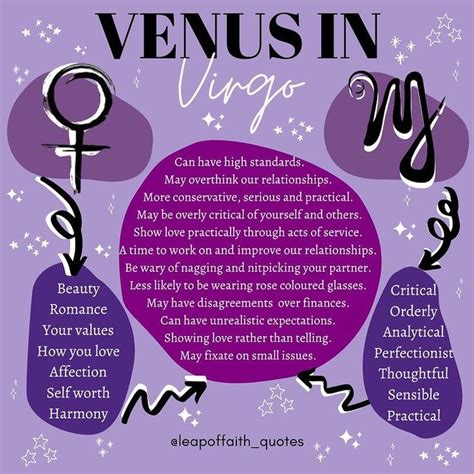 Leap Of Faith Astrology On Instagram VENUS IN VIRGO 5th Sep