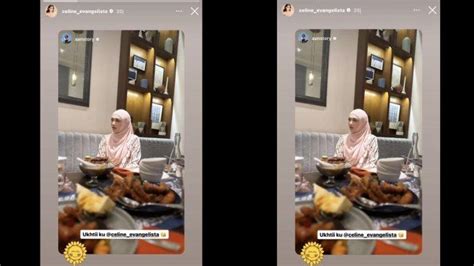 Isu Mualaf Celine Evangelista Mencuat Lagi Kepergok Gunakan Hijab Saat