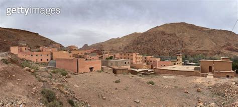 Morocco Africa One Of The Stunning Clay Villages In The Green Dades