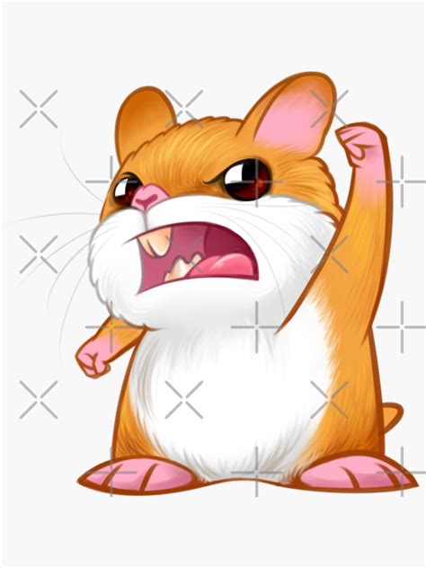 "U Make The Hamster Mad" Sticker for Sale by ImagiPrints ⭐⭐⭐⭐⭐ | Redbubble
