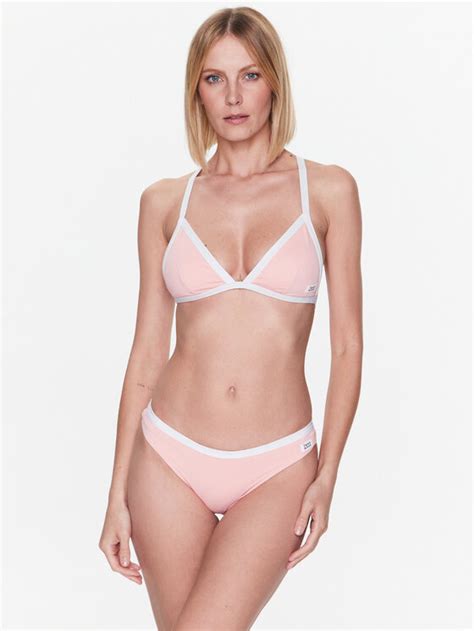 Tommy Jeans Góra od bikini UW0UW04084 Różowy Modivo pl